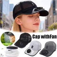 AliExpress NONE Solar Powered Cap with Fan Summer Breathable Mesh Sun Protection Outdoor Baseball Hat For Men USB Rechargeable Cooling Headwear