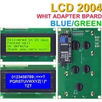LCD2004+I2C LCD2004 20x4 2004A Blue Green Screen Character LCD IIC Serial Interface Adapter Module for Arduino