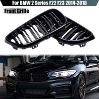 Car Front Bumper Kidney Grill Grille Black Racing Grills For BMW F22 F23 M2 2014 2015 2016 2017 2018 225i 218i 220i