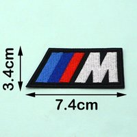 Embroidered Logo Cloth Clothes Car Seat Decorative Patches Decals for BMW M Motorsport 1 3 4 5 6 7 Series X1 X3 X4 X5 X6 F30 F10