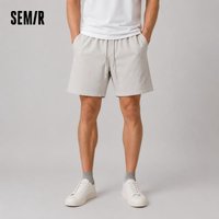 Semir Men Pants Casual Elastic Drawstring Waist Loose Straight Leg Comfortable Soft 2026 Summer Casual Daily Wear Top