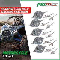 Universal For ATV UTV Motorcycle Quarter Turn Self Ejecting Fastener Spring Loaded For Fastening Sheet Metal and Door Panel