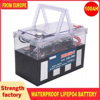 12V Lifefoe4 Battery 100AH Rechargeable Battery Pack 100ah With USB Cigarette Lighter Lithium Iron Phosphat RV Camping Battery