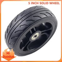 Enhance your electric scooter's performance using these tough 5-inch solid plastic wheel tires.