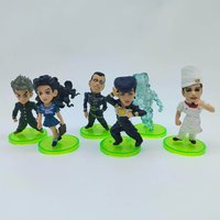 JoJo's Bizarre Adventure Diamond Is Unbreakable Mini Figure Set Josuke Higashikata Team Anime Collectible Desktop Ornament