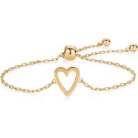 1~3pcs Matching Heart Solitaire Bracelet Set for Women Mother Daughter-14K Gold Plated Stainless Steel -Friendship jewelry gifts