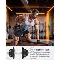 SONGMICS Hanteln, Hantelset aus Gusseisen, verstellbar, für Männer und Frauen, Workout