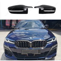 M Style Glänzend Schwarze Rückspiegelabdeckungen Zierblenden Rahmen für BMW G30 G31 520d 530i 530d 530e 540i 2017-2023 Tuning