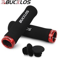 BUCKLOS Sponge Bike Handlebar Grips Shock-Absorption Lockable MTB Handlebar Grips Biycle Handlebar Cuffs Cycling Accessories