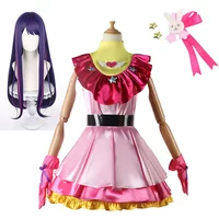 OSHI NO KO Anime Ai Hoshino Cosplay Costume Wig Lolita Dress Stage Skirt Rose Cute for Girl Halloween Party Suit