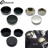 Motorcycle Upper Fork Stem Nut Cover Caps For Harley Dyna Fat Bob Super Glide FXDL 06-2017 Softail FLS Sportster XL 883 1200