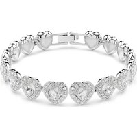 2026 New High-Quality Heart-Shaped Angel Feather Crystal Bracelet Dancing Heart and Flower Design Elegant Festive Gift for Women