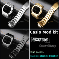 GM-5600 mod kit for G-SHOCK small block 3229 GM5600 case and strap Casio DW5600 GW-B5600 5610 MOD stainless steel bracelet tool