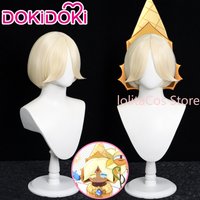 ookie Run: Kingdom Pure Vanilla Cookie Cosplay Wig Light Golden Hair Comic Con Props Role Play Accessory Gift Halloween