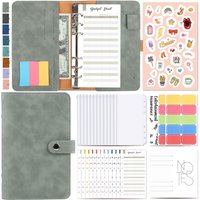 Money Budget Planner Binder With Zipper Envelopes, Cash Envelopes For Budgeting, Money Organizer For A6 Cash Budget Binder