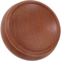 Wooden Crystal Sphere Holder Stand Chocolate Color Stable Base Display Natural Grain for Home Office Table Crystal Ball Display