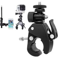 Universal Super Clamp Bike Bicycle Motorcycle Handlebar Handle Clamp Bar Camera Mount Tripod Adapter For Action Camer Accessory