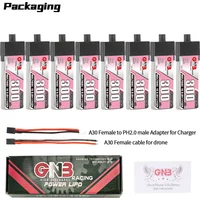 GAONENG GNB 300mAh HV 1S 80C 160C 3.8V Plastic Head A30 LiPo Battery 75mm FPV Drone Emax Tinyhawk S NanoHawk EZ Pilot Pro