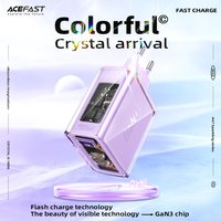 ACEFAST GaN Ladegerät 65W USB Typ C PD Schnellladegerät mit Quick Charge 4.0 3.0 USB Telefonladegerät für MacBook Laptop für iPhone 17
