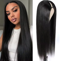 32 Inches straight V Part Wig Human Hair No Leave Out Upgrade U Part Wigs Straight Human Hair Wigs For Women image 3