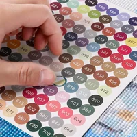 4pcs/set Diamond painting color number sticker label sticker diamond painting color number digital marking sticker