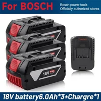 Für Bosch 18V 6,0Ah, Professioneller Lithium-Akku, Elektrischer Wiederaufladbarer Akku, Bosch BAT609 BAT609G BAT618 BAT618G