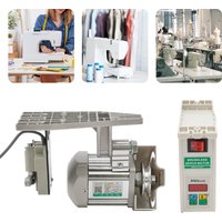 750 W industrieller Nähmaschinenmotor, 500–3500 U/min, einstellbare Geschwindigkeit, elektrischer bürstenloser DC-Servomotor mit LED-Anzeige-Controller