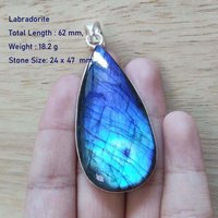 Genuine Labradorite Pendant Women Jewelry gift