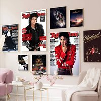 Singer M-Michael J-Jackson Classic Vintage Posters Whitepaper Prints Posters Artwork Kawaii Room Decor