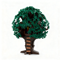 877PCS MOC Street View Bart S Treehouse Simpsoned Cartoon Model Custom Building Blocks Architecture DIY Assembly Display Gift