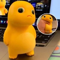 Dinosaur Figure Little Milk Dragon Decompress Toys Squeeze Toys Cartoon Doll Milk Dragon Squeeze Toy Soft Stuffed Yellow