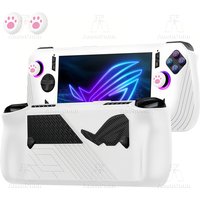 ROG Ally X Silicone Case Scratch-Resistant Anti-Fall Anti-Slip Durable All-Round Protection Soft Shell Cover with 2 Thumb Grips
