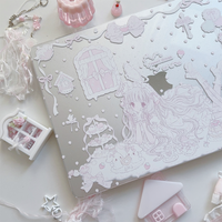 Ins Pink Manga Girl Crystal Laptop Cover For Macbook Air 13 15in NEO M5 M4 A3240 A3113 A3241 A2941 A2337 Pro14 16 M3 M2 M1 A2338