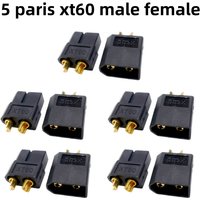 5 pairs 10 pcs XT60 Black Male Female Bullet Connectors XT30 XT90 Plug for RC Lipo Battery Drone Airplane Accessories Wholesale