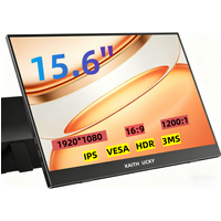 XAITH UCKY 15.6 Inch Portable Monitor, 1080P FHD, 100% sRGB High Gamut, 1200:1 Contrast Ratio, 350 Nits Brightness, 16:9 Aspect