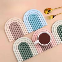DIY Rainbow Arch Candle Aromatherapy Silicone Mold Creative Line Arched Soap Home Craft Ornament Making Concrete Tray Resin Mold