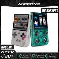 ANBERNIC 64 Bit RG 35XXPRO RG35XX PLUS Retro Handheld Game Player Built-in 64G TF 5K+ Classic Game HD TV Out 3.5 Inch IPS Screen