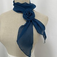 26Colors Decorative Headscarf Solid Rose Knotted Scarf Shawl Shawl Flower Sunscreen Headscarf Ladies Office Scarf