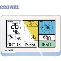 Ecowitt WS3800_C/WS3820_C Wi-Fi Weather Station Receiver, 7.5 inch LCD Display Console, Support IoT Devices WFC01 & AC1100