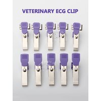 5pcs Reusable Veterinary ECG/EKG Alligator Clip Multifunctional Clip Adapter for Animals Pets Dog Cat Vet Equipment
