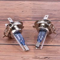 2PCS/set Super Bright 35/55w Car H4 Halogen Lamp Socket Auto Headlight Bulb High Quality Glass Metal