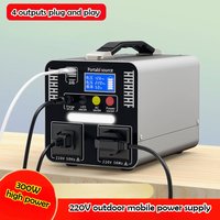 300W 220V 333Wh Portable Power Station Solar Generator LiFePO4 Power Bank for Outdoor Camping Household Emergency Power Supply