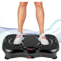Whole Body Vibration Plate Exercise Machine 99 Adjustable Vibration Speed 5 Automatic Modes Built-in Bluetooth Speaker LED Display Remote Control 2 Resistance Bands ABS Portable Home Workout Slimming