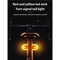 AliExpress Bike Turn Signal Rear Light LED Bicycle Lamp USB Rechargeable Bike Wireless Lights Back MTB Tail Light Bike Accessories