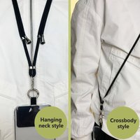 /KQM/Crossbody Lanyard Necklace Strap Universal Mobile Phone Adjustment Long Hanging Rope With Clip Anti-Lost Lanyard
