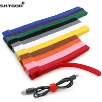 100pcs Releasable Cable Ties Length 15 20 25 30cm Plastics Fastening Reusable Cable tie Straps Nylon Wrap Zip Bundle Bandage Tie