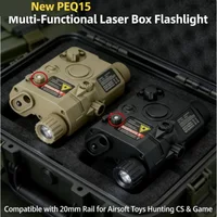 PEQ-15 Multi-Function Laser Module: Tactical Flashlight & Dual Laser System, 20mm Rail Fit for Toy Airsoft