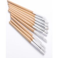 Watch Dial Cleaner Set of 5PCS Dirt Remover Tool Kit Rubber Tips for Cleaning Watch Hands Movement Cleaning Pen Wooden Rod