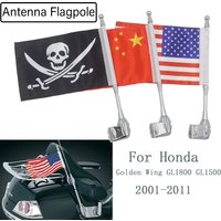 Motorcycle Traveling Vehicle Frame Flagpole Antenna Flagpole Guide For Honda Golden Wing GL1800 GL1500 2001-2011