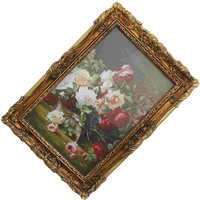 European Style Resin Relief Retro Picture Frame Wall Hanging Desk Decor Vintage Display Photo Holder Home Office
